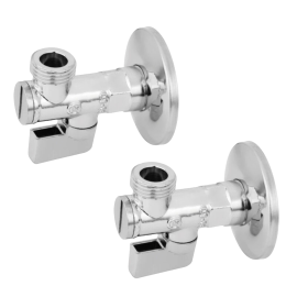 Rubinetto Angolare Con Filtro Acqua Integrato Per Cucina E Lavanderia Sottolavabo con Rosone 1/2 3/8