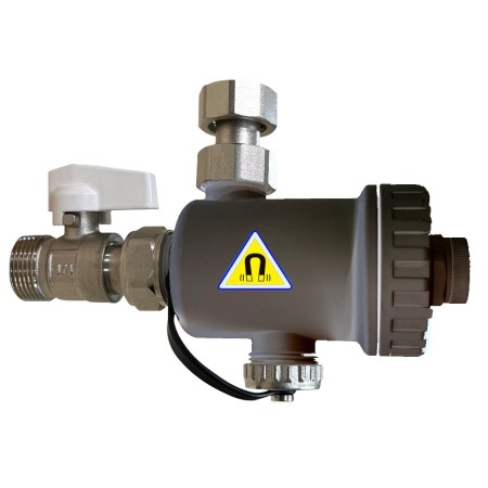 Defangatore Magnetico Sotto Caldaia Testa Ottone Compatto Corpo Plastica