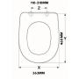 Sedile Wc In Mdf Serie Aretusina Con Cerniere In Metallo Regolabili