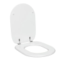 Sedile Wc In Mdf Bianco Serie Tesi Con Cerniere Metalliche Regolabili