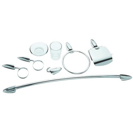 Accessori Set Bagno Serie Tac In Inox Cromato