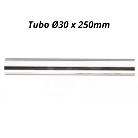 Tubo Liscio Cromato Diametro 30  x 250mm