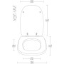 Copriwater Coprivaso Sedile WC Vaso Square Eco Legno