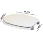 Copriwater Universale Liuto In Legno Bianco Elegante