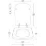 Copriwater Coprivaso Sedile WC Vaso Conca Eco Legno