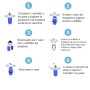 Kit Ricarica Polifosfati 6 pezzi Per Caldaie E Impianti Universali con Bicchiere per Dosatore