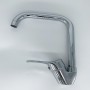 Miscelatore Lavello Cucina Canna Quadrata Cromato Rubinetteria 