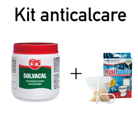Kit  Kalballs Solvacal Trattamento Anticalcare Cassette Wc