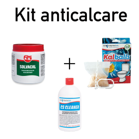 Kit Kalballs Solvacal Cs Cleaner Trattamento Anticalcare Cassette Wc