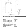 Miscelatore Lavello Cucina Canna  Ponte Girevole Rubinetteria